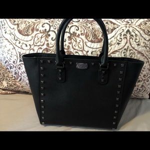 Michael Kors studded handbag black